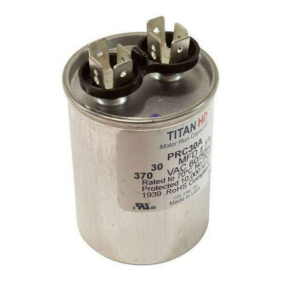 All Seals Inc. Run Capacitor, 30 MFD, 370V AS-274H