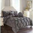 thumbnail image 1 of All Season 10-PIECE Bed in a Bag Infinity Collection Comforter Set Wrinkle Resistant Silky-Soft Includes Bed Sheet Set, Full/Queen, Gray, 1 of 5
