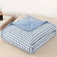 thumbnail image 1 of All-Season 79x59 Inch Washed Cotton Quilt Blanket, Skin-Friendly & Breathable for Cool Sleeping in Summer & Warmth in Winter, 1 of 12