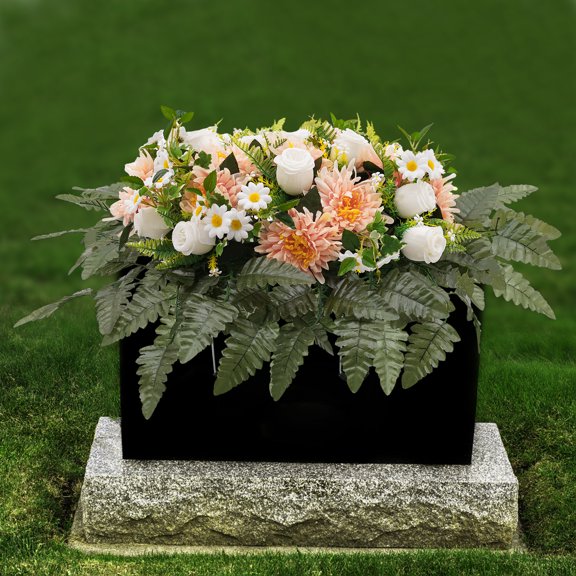 All-Season Artificial Grave FlowersRealistic Flowers For Cemetery Memorial Wedding Decoration Outdoor