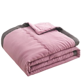 All Season Bed Comforter Cooling Down Alternative Quilted Duvet Insert with Corner Tabs Summer Warm - Machine Washable