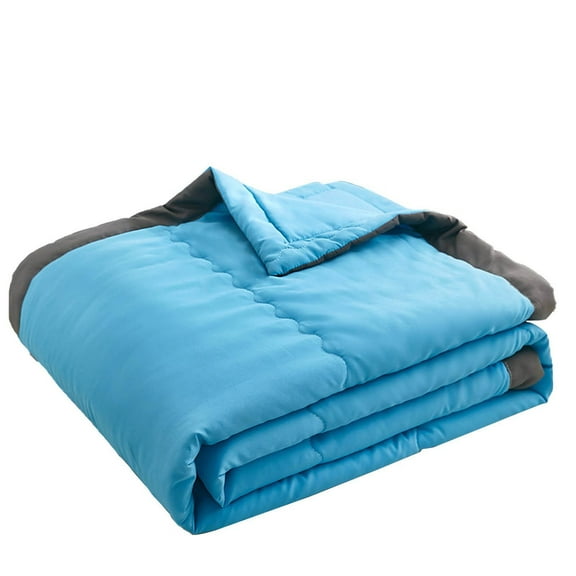 All Season Bed Comforter Cooling Down Alternative Quilted Duvet Insert with Corner Tabs Summer Warm - Machine Washable