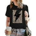 thumbnail image 1 of All-Season Chic Leopard Print Tee Sexy Durable & Comfort-Fit with Easy Maintenance top T-Shirt, Casual Sporty Tee, Summer Gifts, 1 of 6