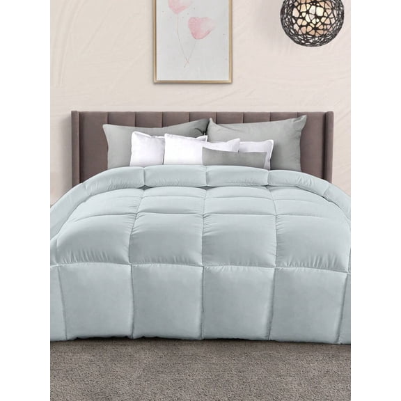 All-Season Down Alternative Comforter - Plush Duvet Insert With Box Stitching And Soft Fiberfill