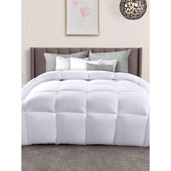 All-Season Down Alternative Comforter - Plush Duvet Insert With Box Stitching And Soft Fiberfill