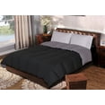 thumbnail image 1 of All Season Down Alternative Reversible Dual-Color Comforter Black/Grey / Full/Queen, 1 of 1
