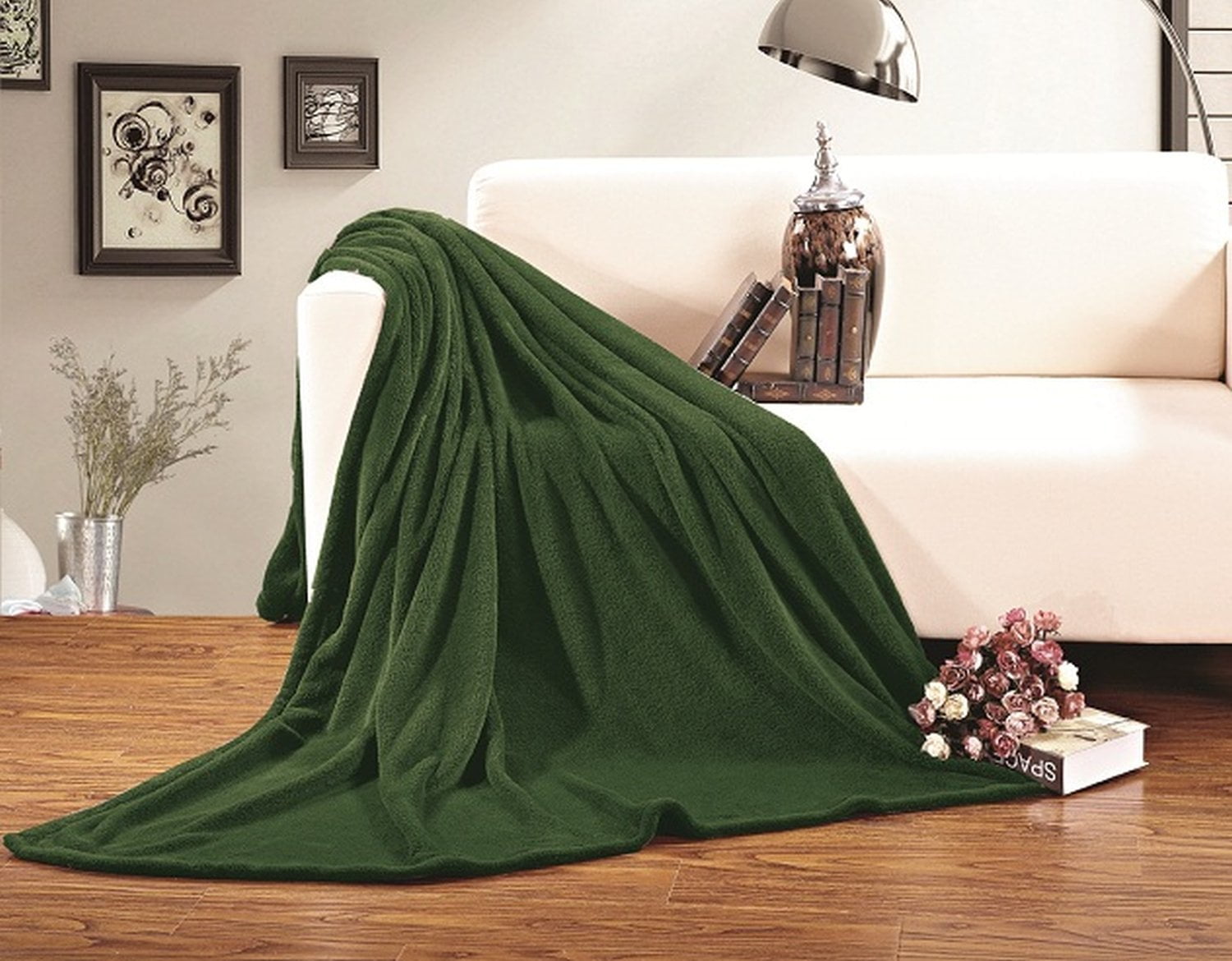 All Season FLEECE BLANKET All SiZes KINGCAL KING Green