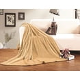 thumbnail image 1 of All Season FLEECE BLANKET All Sizes KING/CAL KING Gold, 1 of 1