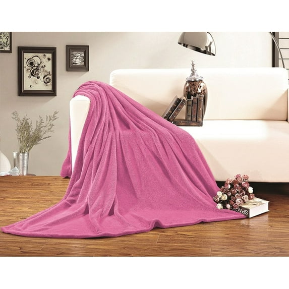 All Season FLEECE BLANKET All Sizes KING/CAL KING Pink
