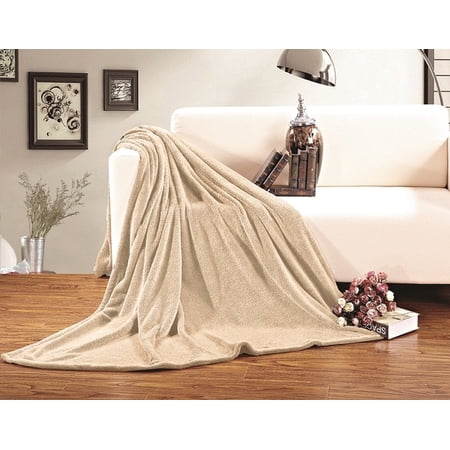All Season FLEECE BLANKET All Sizes Twin/Twin XL Cream