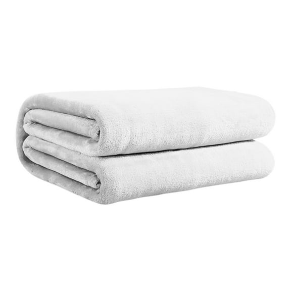 All-Season Flannel Blanket, Qiopertar Under $5 Solid Color Flannel Blanket Summer Conditioning Blanket Office Nap Blanket -layer Double-sided Flannel Blanket All Season Thin Blanket