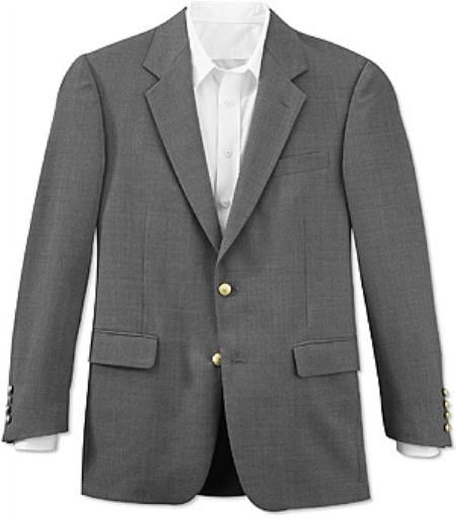 All Season Grey 2 Button Front 4 On Sleeves Fully Lined Metal Button Cheap Priced Unique Dress Blazer For Men Jacket For Men Sale (Men + Women) - image 1 of 1