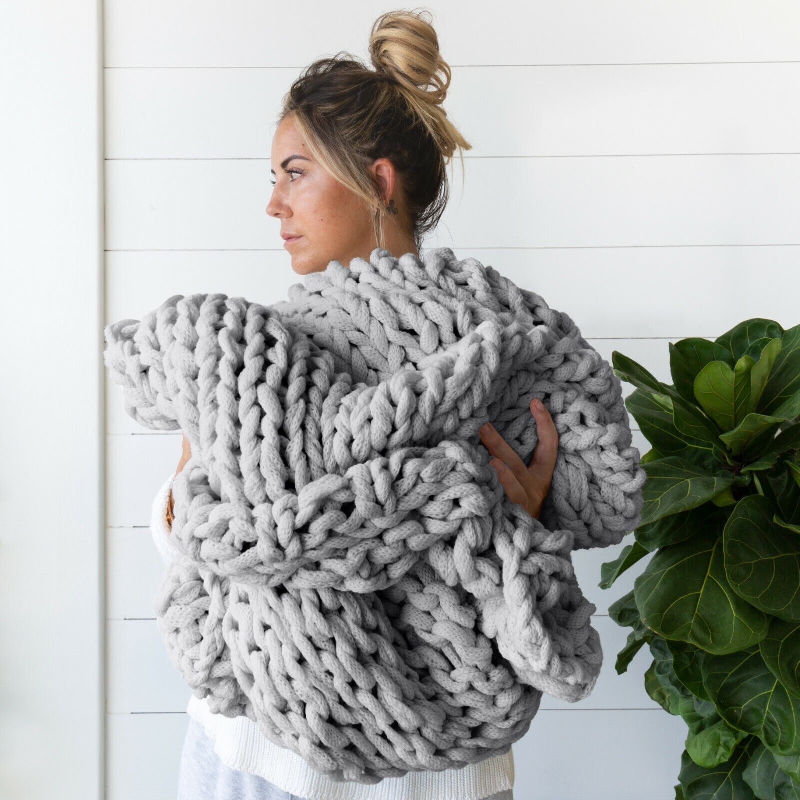 Throw Collection All Season Handmade Large Chunky Knit Throw Fashion Collection ...