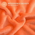 thumbnail image 1 of All Season Lightweight Microfiber Fluffy Blanket Orange - 50x60, 1 of 5