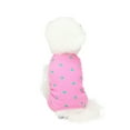thumbnail image 1 of All-Season Love Heart Dog Jumpsuit - Breathable Comfy Four-Legged Pajamas for Small Dogs at Home, 1 of 8