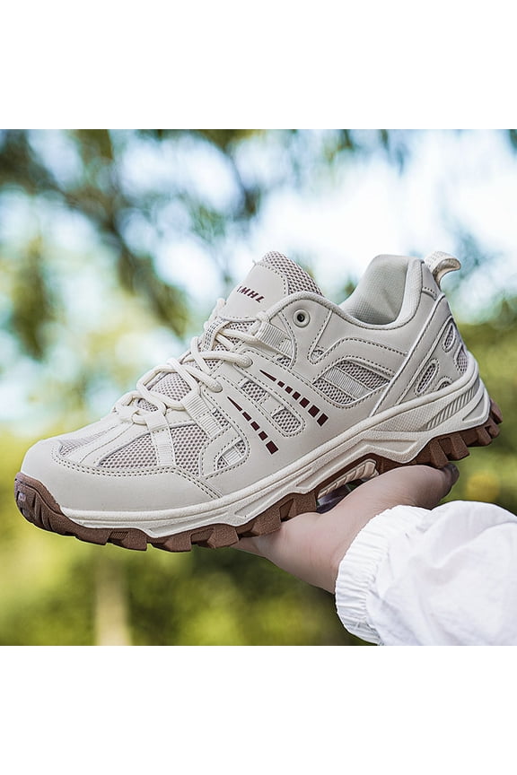 & All-Season Low-Top Hiking & Running Shoes - for Outdoor, Trail, Urban - Unisex Casual Athletic Footwe Heavy-Duty Tread Traction, Breathable Fabric Upper & Rubber Sole, Black/Grey Trekking Sneakers