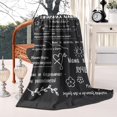 thumbnail image 1 of All-Season Luxurious Comfort Super Soft Text Flannel Throw Blanket, Breathable & Warm for Sofa, Chair, and Bedroom Decor, Beautifully Cozy, 50x60 Inches, 1 of 5