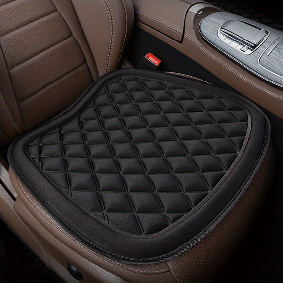 All-Season Memory Foam Car Seat Cushion: Ergonomic Comfort, Non-Slip Base, Portable Seat Protector for Car, Office, Home