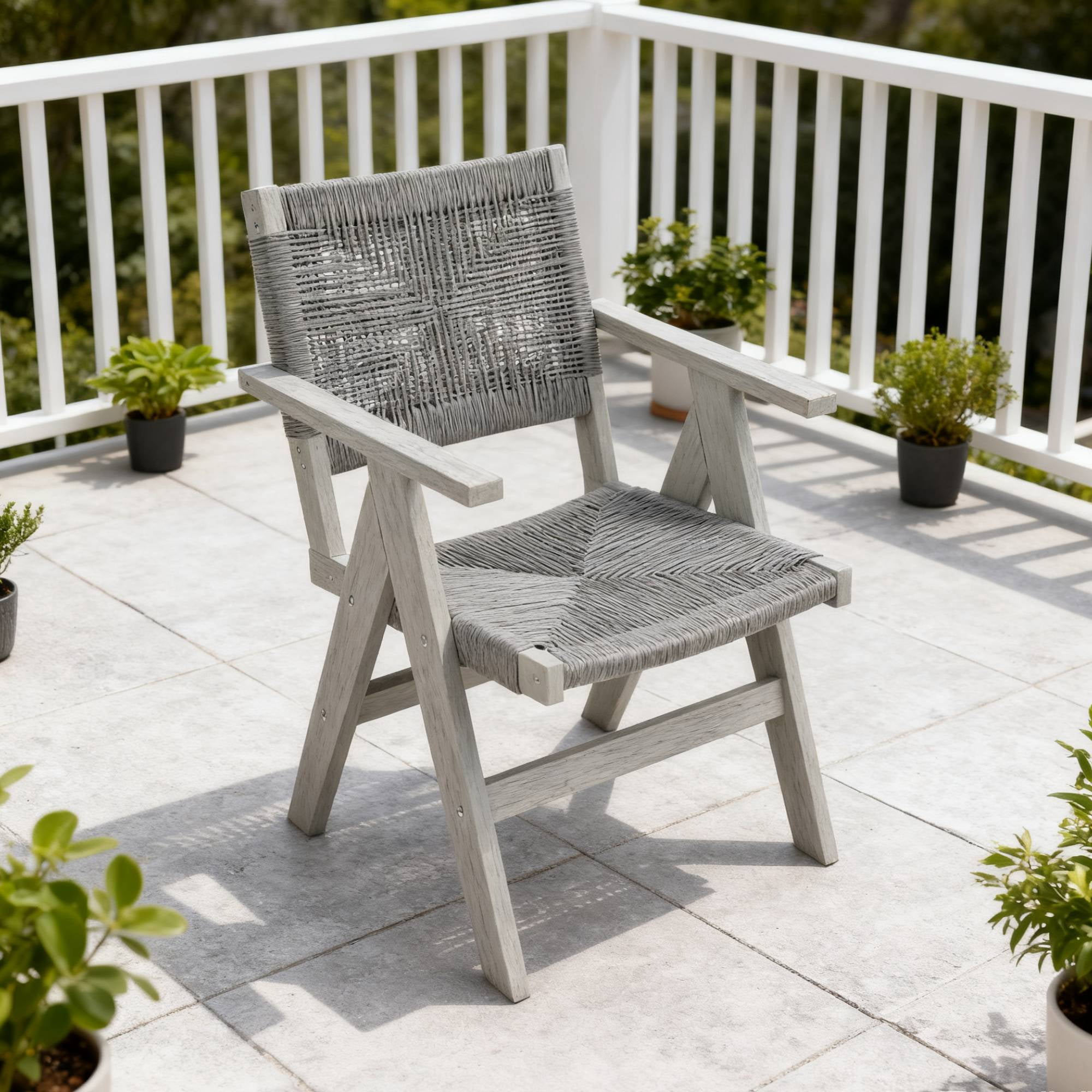 All Season Outdoor Dining Chair, Universal Leisure Seat for Garden Dinner Patio Outdoor Eating Space, Brown