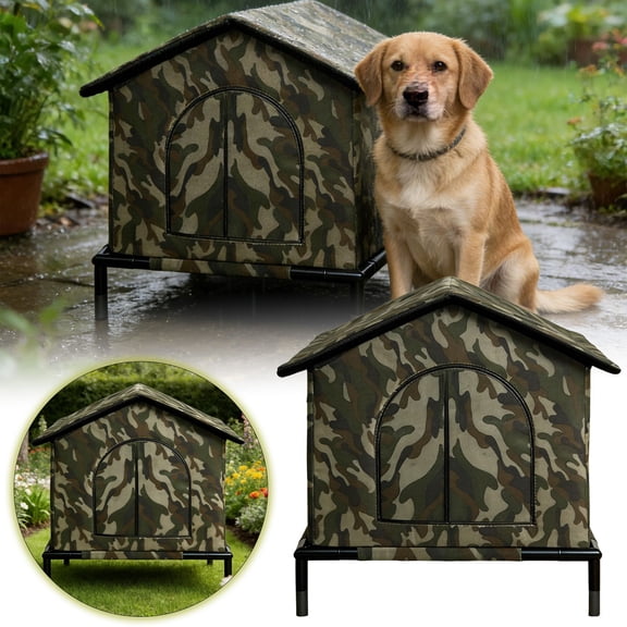 All-Season Outdoor Insulated Cat Shelter with Stand for – Bed Dome for Indoor and Outdoor Use