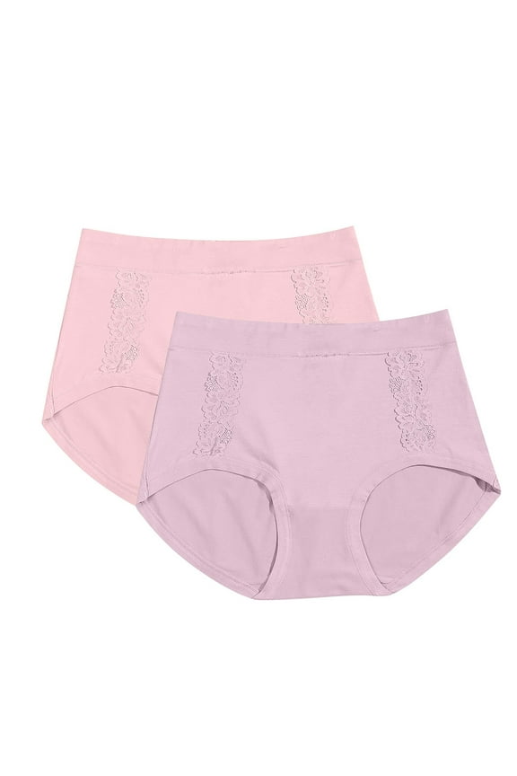 All Season Panties for Women Lightweight Women's Underwear Mid Waist Breathable Plus Size Comfortable Seamless Underwear Plus Size Daily Panties