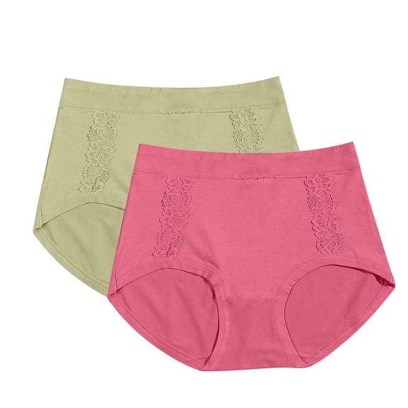All Season Panties for Women Lightweight Women's Underwear Mid Waist Breathable Plus Size Comfortable Seamless Underwear Plus Size Daily Panties