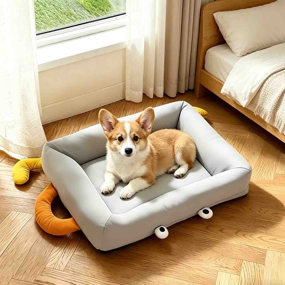 All-Season Pet Bed Mat 12x16 Inch, Washable Cloth Dog Cat Sleeping Pad, Thickened High-Density Filling Cushion for Small Pets