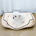 thumbnail image 1 of All-Season Pet Bed Soft Material With Non-Slip Base Orthopedic Support For Small Medium Dogs Cats Comfortable Rest Measuring 19.68x13.77x5.11 Inches (Red), 1 of 6