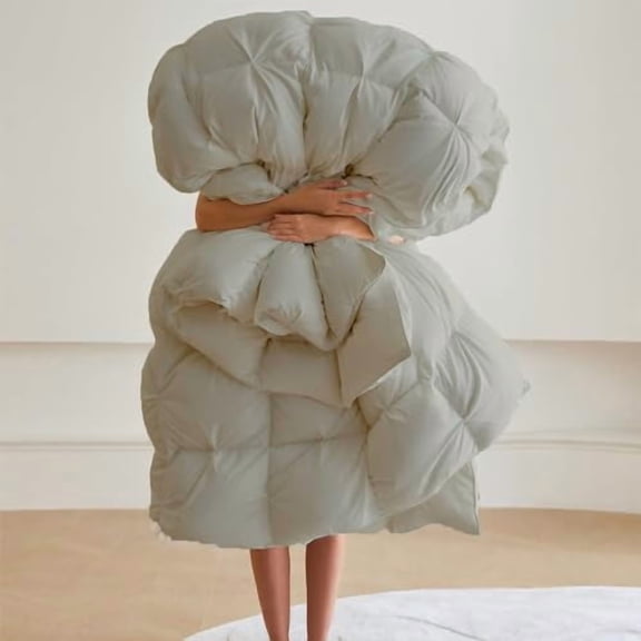 All-Season Pinch Pleated Down Alternative Comforter | Super King 108x98 Size 1 - Piece | Microfiber Quilt Duvet with 8 Corner Tabs, Ultra Soft Lightweight & Fluffy | Pintuck Silver Grey