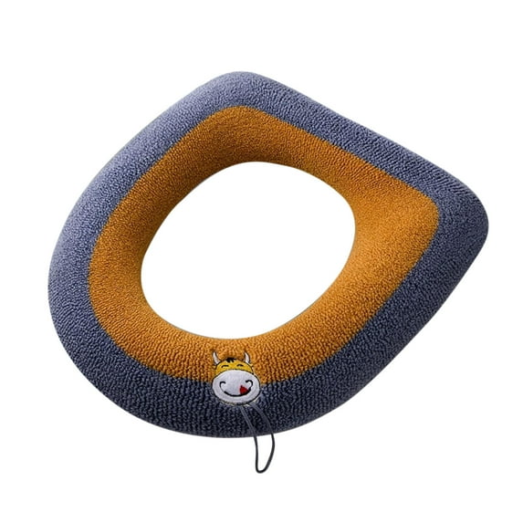 All-Season Plush Toilet Seat Cover With Full Waterproof Protection, Zippered Design For Easy Removal, Fleece-Like Softness Combined With Practical Utility