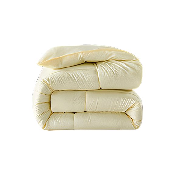 All-Season Quilted Down Comforter – Soft & Lightweight, Breathable, Durable Box Stitching, Machine Washable, Elegant Design, Superior Warmth and Cozy Feel