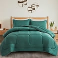 thumbnail image 1 of All Season Satin Down Alternative Comforter Set with Pillow Shams Twin Full Queen King, 1 of 10