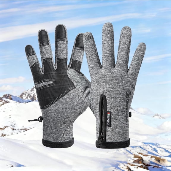 All Season Touchscreen Gloves for Men and Women, Windproof Thermal Insulated for Skiing Hiking and Cold Weather, Performance Mittens with Grip