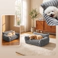 thumbnail image 1 of All-Season Washable Pet Sofa Bed with Removable Cover – 4-Piece Bolster Cushion Set, Non-Slip Base, Soft Filling for Small Dogs and Cats, 50x40cm, 1 of 7