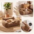 thumbnail image 1 of All-Season Washable Pet Sofa Bed with Removable Cover – 4-Piece Bolster Cushion Set, Non-Slip Base, Soft Filling for Small Dogs and Cats, 50x40cm, 1 of 7