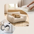 thumbnail image 1 of All-Season Washable Pet Sofa Bed with Removable Cover – 4-Piece Bolster Cushion Set, Non-Slip Base, Soft Filling for Small Dogs and Cats, 50x40cm, 1 of 7