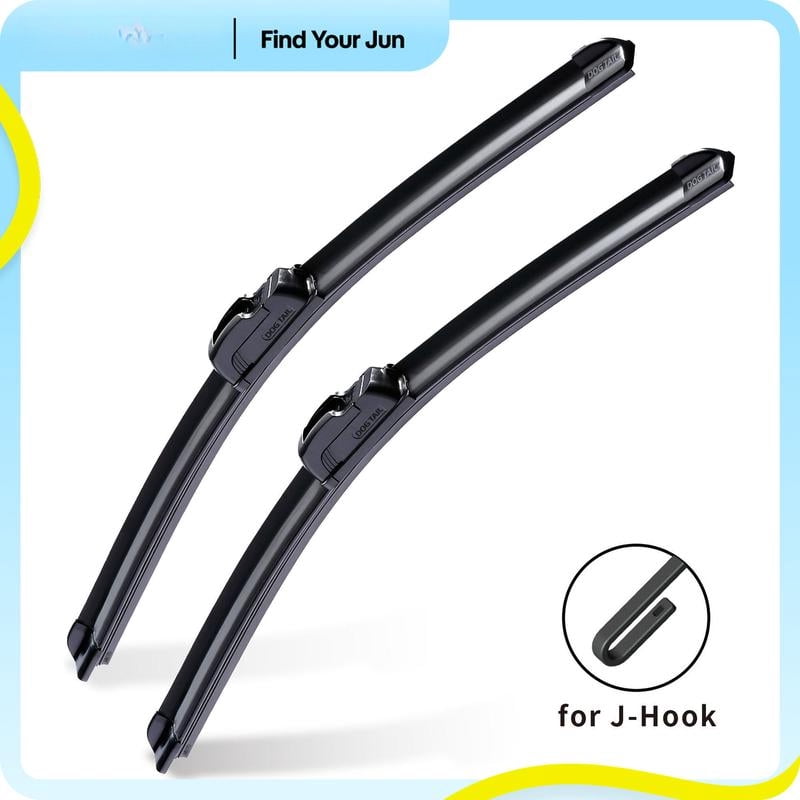 OEM Universal Wiper Blades for Slim Top Lock J Hook Soft Rubber