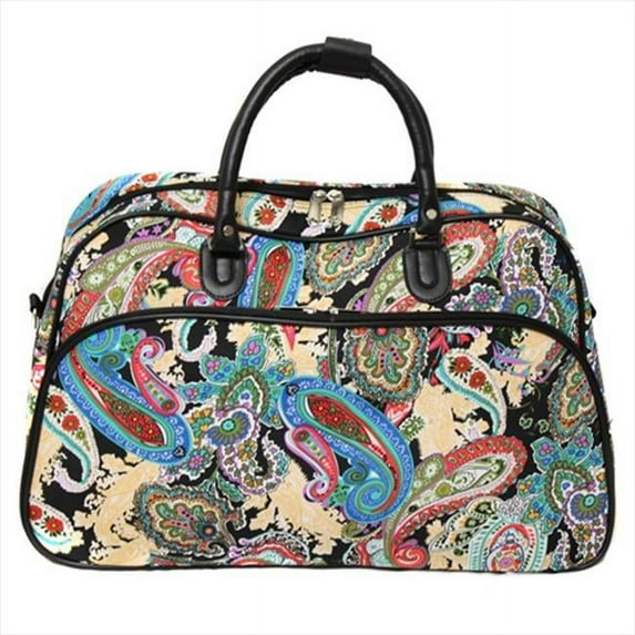 All-Seasons 812014-181 21 in. Carry-On Shoulder Tote Duffel Bag - Paisley