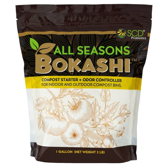 All Seasons Bokashi, Indoor Compost Starter and Accelerator - 1 Gallon (2.2 lbs)