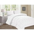 thumbnail image 1 of All Seasons Down Alternative Comforter Solid Color Box StiSeriesh King Cal King , White, 1 of 2