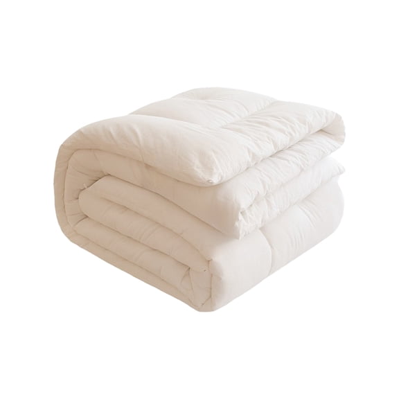 All Seasons Duvet Insert, Soft Washed Microfiber Comforter Lightweight yet Warm, Machine Washable Quilt for Year-Round Use(White)