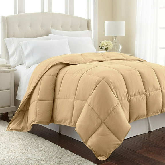 Southshore Fine Living, Inc. Queen Size Comforter, Full Bed/Queen Comforter Bedspread, Gold