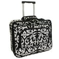 thumbnail image 1 of All-Seasons Vogue Fashion Ladies Rolling Laptop Computer Briefcase - Black Damask, 1 of 4