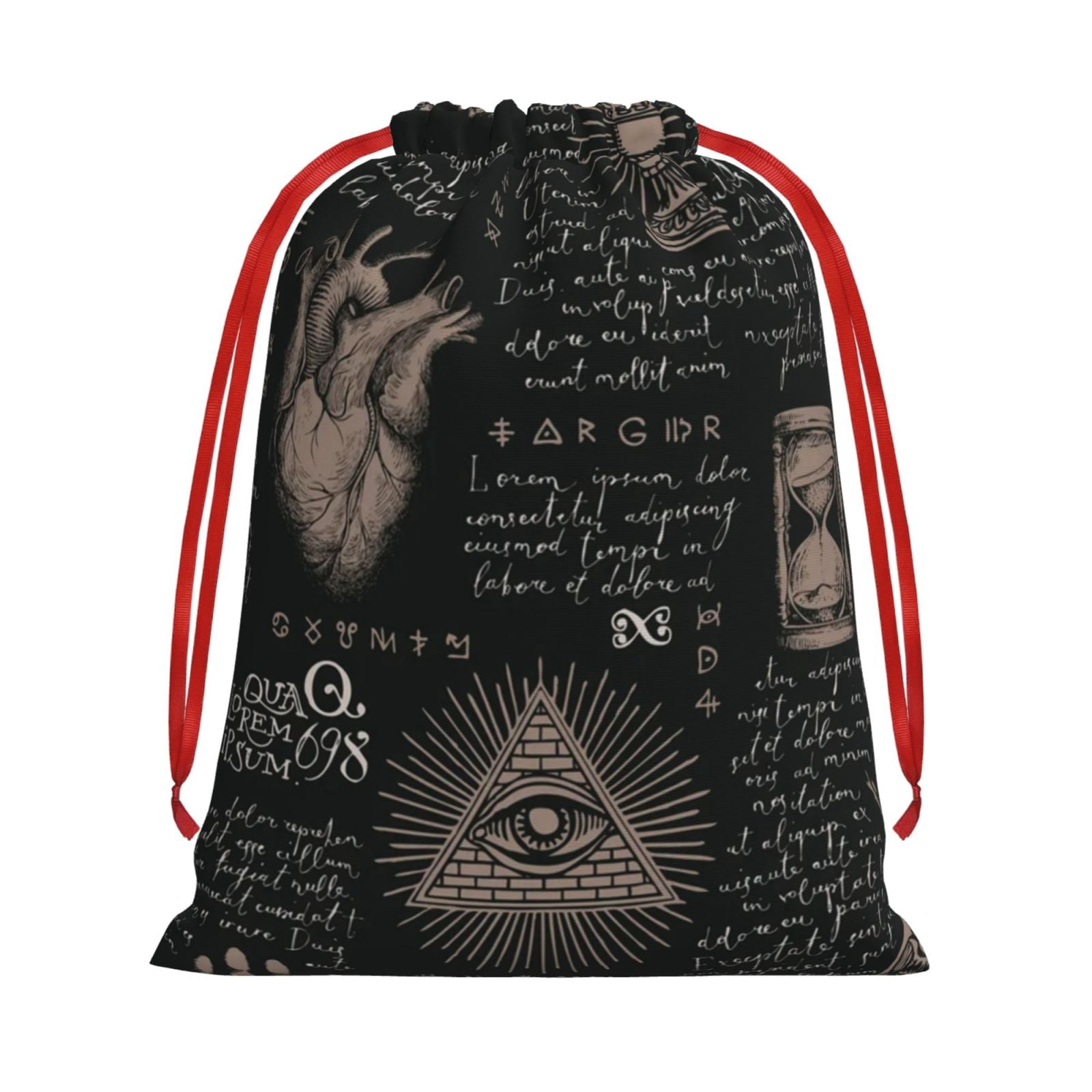 All Seeing Abstract Medical Magic Drawstring Gift Bag Soft Pouch ...