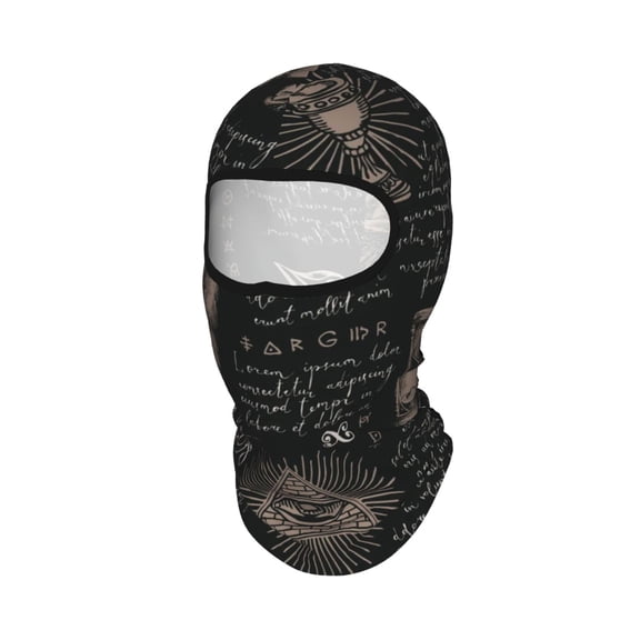 All Seeing Abstract Medical Magic Unisex Balaclava Ski Mask Full Face Cover for Cold Weather & UV Protection, Breathable Cooling Helmet Liner