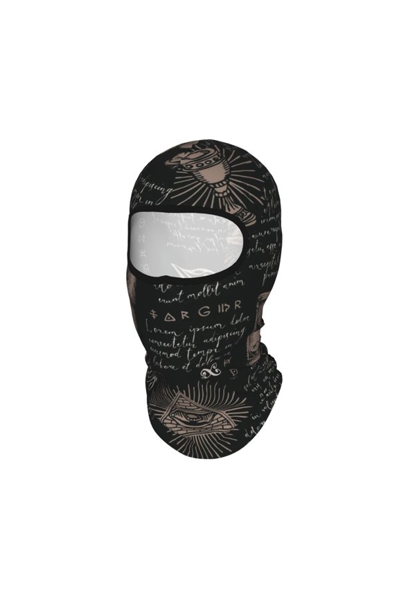 All Seeing Abstract Medical Magic Unisex Balaclava Ski Mask Full Face Cover for Cold Weather & UV Protection, Breathable Cooling Helmet Liner
