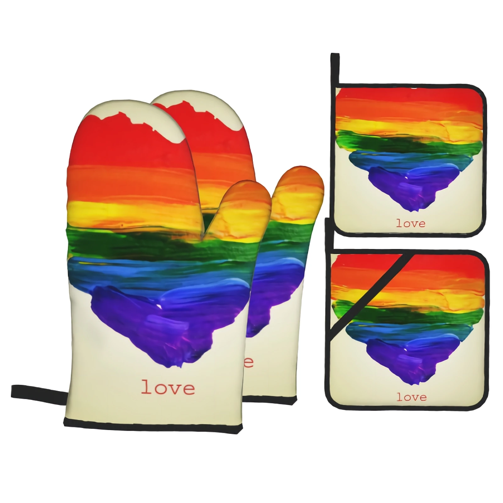 All Seeing Eye Art Oven Mitts and Pot Holders High Heat Resistant Evil