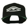 thumbnail image 1 of All Seeing Eye Embroidered Flat Bill Cap - Black OSFM, 1 of 5