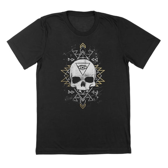 All Seeing Eye Humor Graphic Black Mens T-Shirt