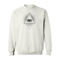thumbnail image 1 of All Seeing Eye Impression Sweatshirt Men -Image by Shutterstock, Male 3X-Large, 1 of 4